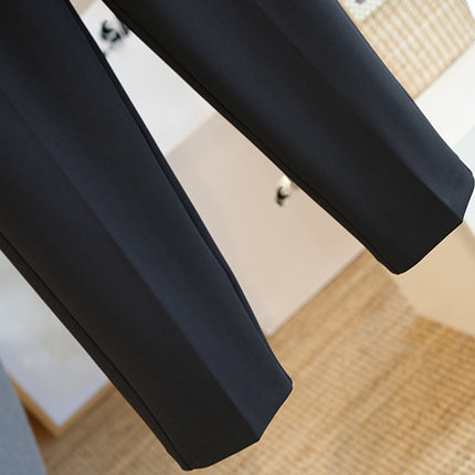 High-grade Straight Pipe Pants Loose Slimming Casual Suit Pants Women's Cropped Harem Pants