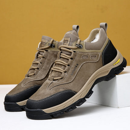 Winter wool snow boots men's cold-proof boots fur integrated Northeast thickened non-slip outdoor warm shoes waterproof cotton shoes