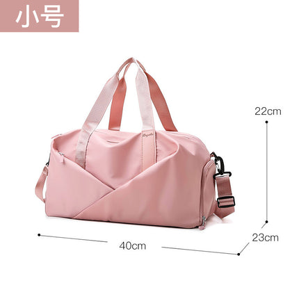 Fitness Bag Women's Portable Large Capacity Dry and Wet Separation Yoga Sports Bag Fashionable Oxford Cloth Luggage Bag Printable logo