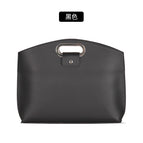 Black accessible luxury satchel bag (without shoulder strap) / 15inch
