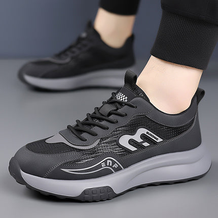 Men's Shoes Spring Sports Shoes Mesh Breathable Casual Shoes Rubber Low Heel Non-Slip Soft Sole Fashion Versatile Men's Shoes Trend
