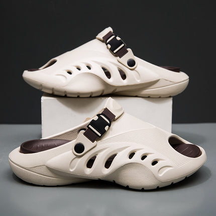 Men's Shoes 2025 Summer Sports Slippers Non-Slip Shock-Absorbing Clogs Outdoor Leisure Vacation Soft-Soled Lightweight Sandals
