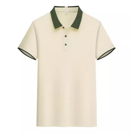New POLO Advertising Shirt Waiter Work Clothes T-Shirt Short Sleeve Summer Hot Pot Barbecue Milk Tea Hotel Foil Print