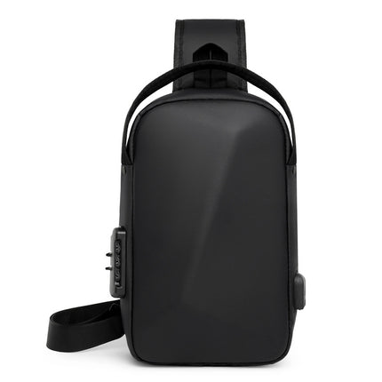Large Capacity Outdoor Riding Crossbody Bag Men's Multifunctional Usb Rechargeable Shoulder Bag Business Simple New Chest Bag