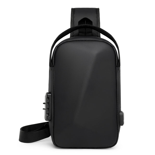 Large Capacity Outdoor Riding Crossbody Bag Men's Multifunctional Usb Rechargeable Shoulder Bag Business Simple New Chest Bag