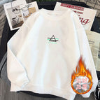 Triangle white [fleece-lined]] / S