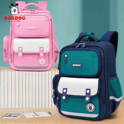 Babu Bean Primary School Schoolbag 2023 New Grade 123 to Grade 6 Children and Girls Lightweight Men's Ridge Protection