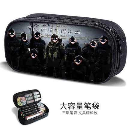 Chicken Pen Bag for Boys Peace Elite Expression Pack Stationery Box for Primary School Boys, Junior High School Students, Kindergarten Kidsren's Pen Box