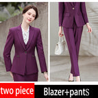 Purple blazer+pants / 3 XL