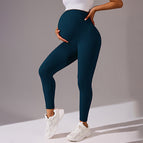 Maternity yoga pants [teal blue] / S fits [ 45-57.5kg ]