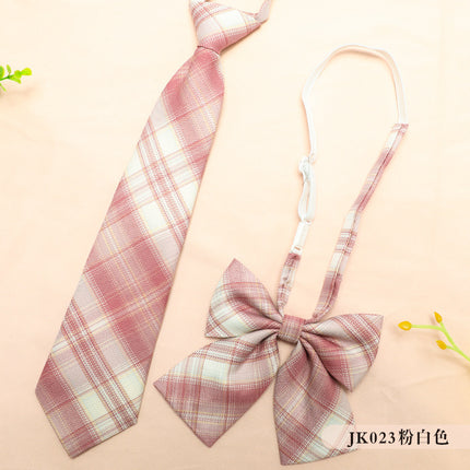 JK Uniform Accessories Tie-Free Collar Flower Suit Flat Horn Bow Tie Feather Root Small Collocation College Style Korean New Style
