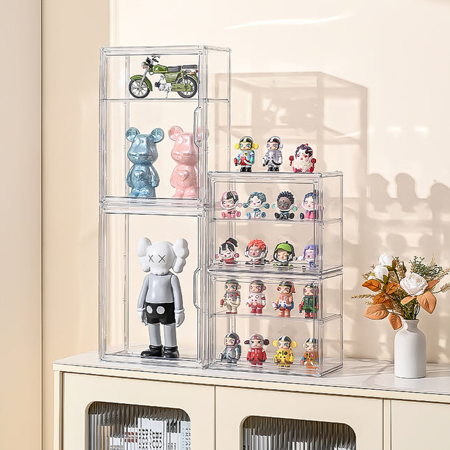 Bubble mate blind box storage display rack storage box wall-mounted dustproof acrylic doll hand-made Display Box Cabinet