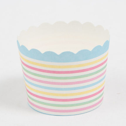 Small Cake Cuppers Mafen Cup High Temperature Baking Chiffon Small Cake Cup Disposable Cute Pattern Paper Cup 50