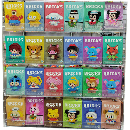 Compatible with Lego Microparticles Building Blocks Cartoon Doll Children's Assembled Small Toys Stall Pendant Gift Wholesale Stall