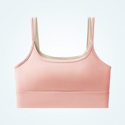 Sports Underwear Women's Shock-proof Gather-up Running Stereotype Yoga Vest Quick-drying Anti-sagging Wearing Training Fitness Bra