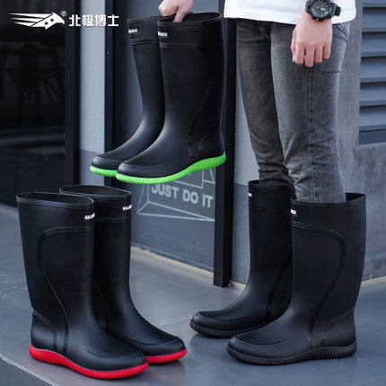 Oversized Plus Size Rain Boots Men's Rain-proof Boots High-barreled Work Rubber Boots Rain Boots Waterproof Non-slip Wear-resistant Rain Boots