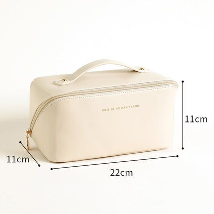 Cross-Border New Hanging Toiletry Bag Portable Business Men's Travel Toiletries Cosmetics Bag Pu Waterproof Makeup