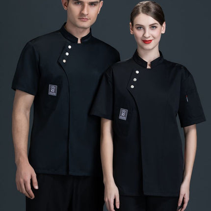 Chef's Clothes Short-sleeved Men's and Women's Restaurant Long-sleeved Autumn and Winter Kitchen Western-style Baking Cake Shop Chef's Work Clothes