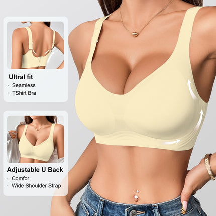 Cross-Border Wireless Bra Temushein Amazon Same Style In-Stock Factory Direct Sale Full Coverage