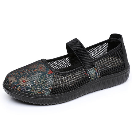 Old Beijing Cloth Shoes That Don'T Tire Your Feet, New Style Mom Shoes, Summer Soft-Soled Shoes for Elderly Women, Non-Slip Shoes for Middle-Aged and Elderly Women