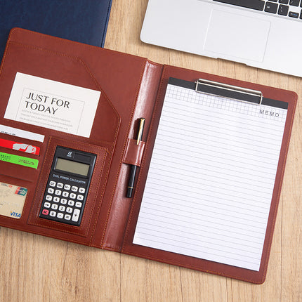 Folder A4 Folder Multi-Functional Board Clip Leather Signing Book Office Manager Clip Contract Negotiation Clip Business Development Clip