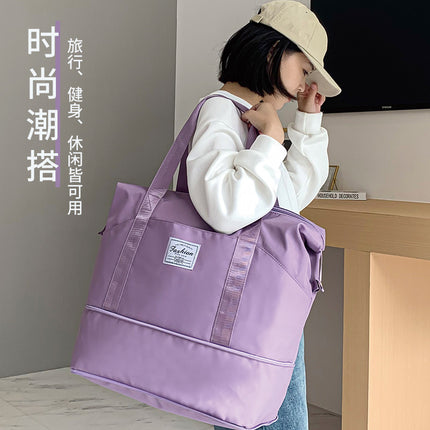 Large Capacity Portable Short Distance Travel Bag Women's Fashionable Waterproof Luggage Bag Men's Travel Storage BoARing Bag