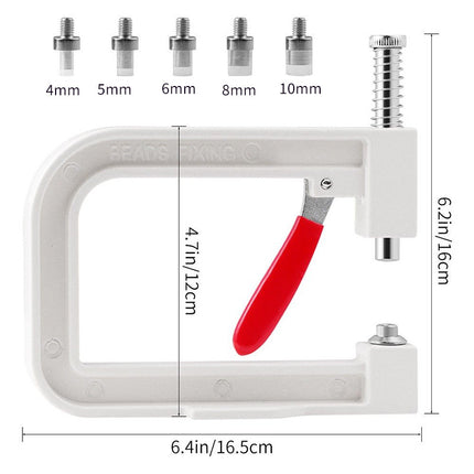 Upgraded version of hand-pressed bead machine manual non-porous imitation pearl inlay machine hand-pressed bead rivet four-claw nail machine