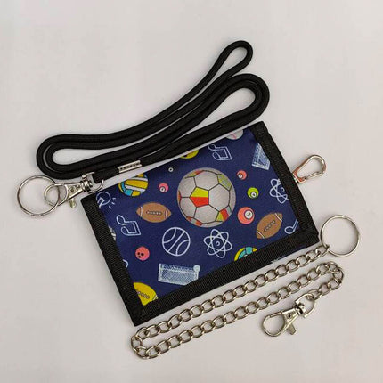 Printed Folding Children's Wallet Boys 2024 Student Cartoon Coin Purse Anime Zipper Girls Wallet Storage