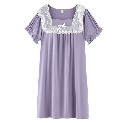 Nightgown for Women, Summer Modal Thin Style, 2026 New Model, Ice Silk Cool Feeling, Women's Summer Casual Sleepwear, Home Wear