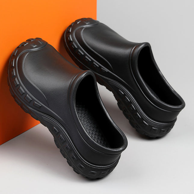 Chef Shoes Men's Non-Slip Waterproof and Oil-Proof Hotel Restaurant Canteen Kitchen Shoes Fashionable Nurs Shoes Light Rain Boots