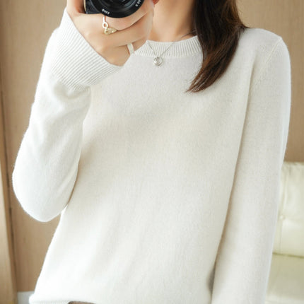 Cross-Border 2025 Autumn and Winter New Base Layer Sweater for Women, Plus Size Women's Clothing, Long-Sleeved Top, Knitwear, Winter Apparel