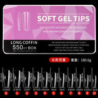 Long ballet (550 glossy nail pieces/box)