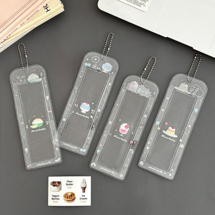Original Summer Dessert Four-Frame Card Holder Idol Small Card Life Four-Frame Glitter Card Holder Star-Chasing Storage Card Holder