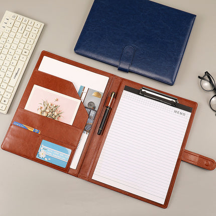 Folder A4 Folder Multi-Functional Board Clip Leather Signing Book Office Manager Clip Contract Negotiation Clip Business Development Clip