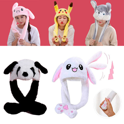 Factory direct tremolo hat ears will move cute rabbit hat net red dancing music airbag cap a generation of hair