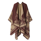 Mountain and forest deer-maroon red