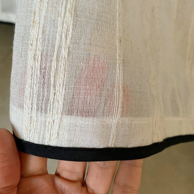 Antique Japanese Style Cotton and Linen Short Curtain Cabinet Curtain Half Curtain Cabinet Shelter Curtain Cabinet Dustproof Partition Small Curtain Punch-Free