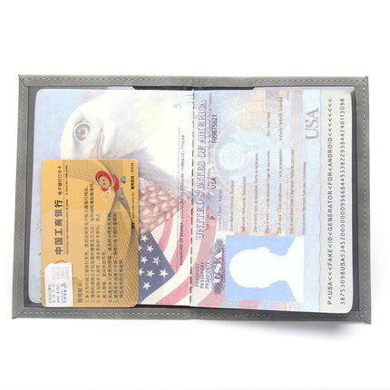 World Map Heart-Shaped Airplane Passport Holder, Lightweight Leather Passport Book, Portable, Unisex Passport Book