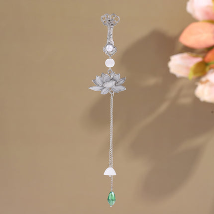 Antique Cheongsam National Tide Wind Pressure Break Elegant Pendant Brooch Hanfu Tea Clothing Tassel Retro Chinese Makeup Accessories Women