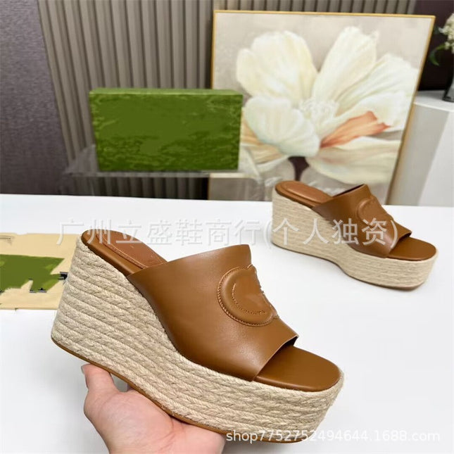 Women's Sandals 2025 Spring and Summer New Korean Style Platform Sole Women's Shoes Thick Sole Round Toe Small Sandals for Women