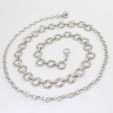 Cross-Border Versatile Metal Waist Chain for Women, Thin Belt, Versatile Decorative Dress with Shirt, Waist Rope, Women's Waist Chain