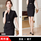 Black suit + skirt / S