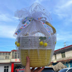 Cherry bag-yellow+gauze+ribbon random
