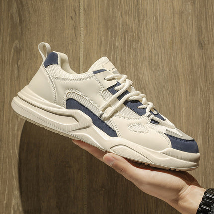 2025 Spring and Summer Men's Shoes Mesh Breathable White Forrest Gump Casual Board Shoes Teenager Running Sports Torre Trendy Shoes