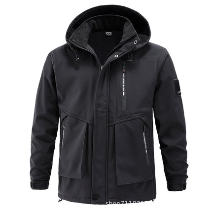 Winter Velvet Jacket Suit Camouflage Men's Cold-Proof, Warm, Wear-Resistant and Dirt-Resistant Labor Protection Workwear