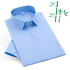 T863 blue-bamboo fiber-women's short sleeve / 38