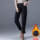 Black fleece-lined cropped / 26