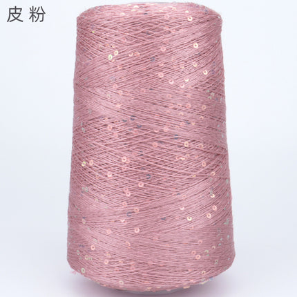 Silk Joy/Tencel Iridescent Sequin Hand-Knitted Yarn Ball Colorful Tencel Sequin Yarn Wholesale 500g