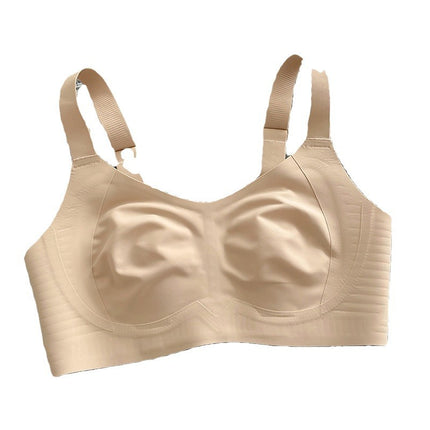 Rabbit Ear Cup Traceless Litching Underwear Summer Thin Large Chest Small Parammary Anti-sagging plus size Soft Support Bra