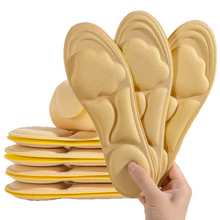 Sports Insoles That Feel Like Stepping on Shit, High-Elastic Cushioning, Sweat-Absorbing, Deodorizing, Shock-Absorbing, Breathable, Men's and Women's Military Training Insoles That Prevent Tired Feet and Pain